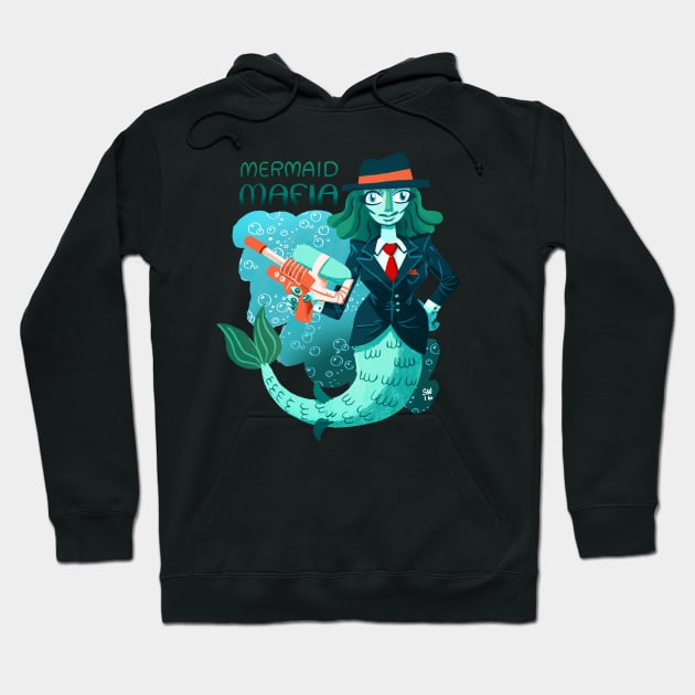 Mermaid Mafia Hoodie by washburnillustration